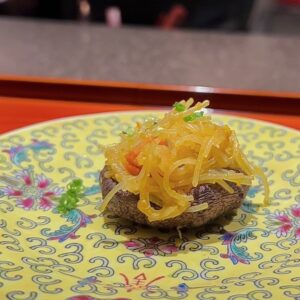 椎茸と上海蟹のビーフン
